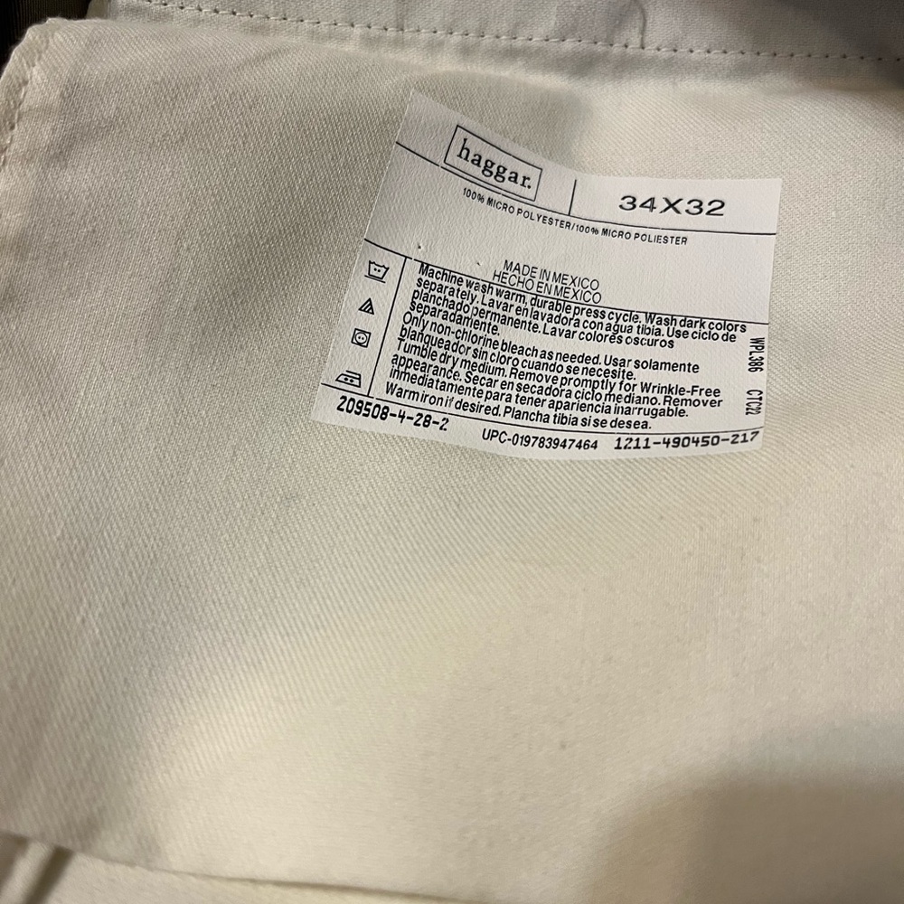 Haggar Men's Taupe Dress Pants - Picture 6 of 6